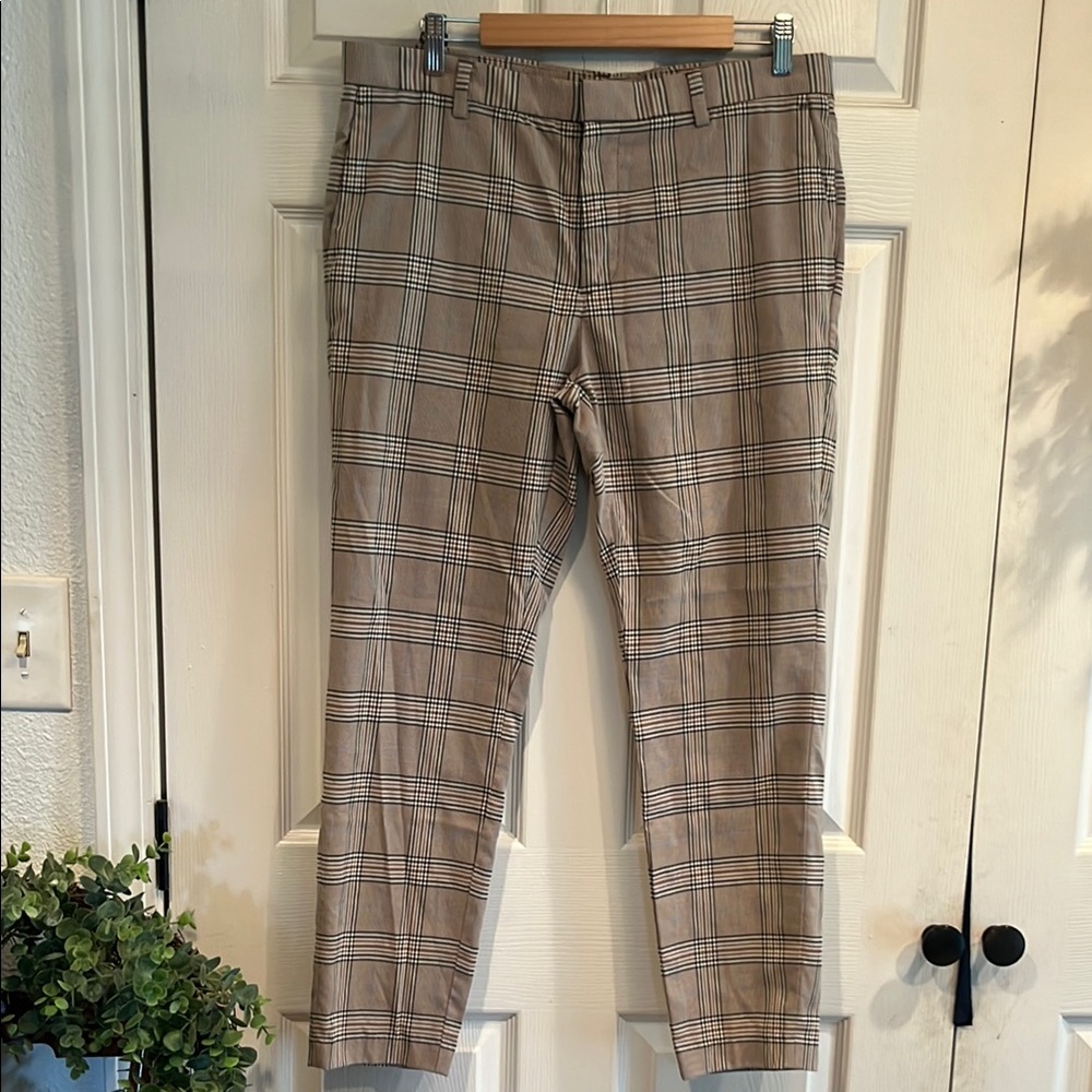 H&M Tan and Black Chinos Tailored Fit
